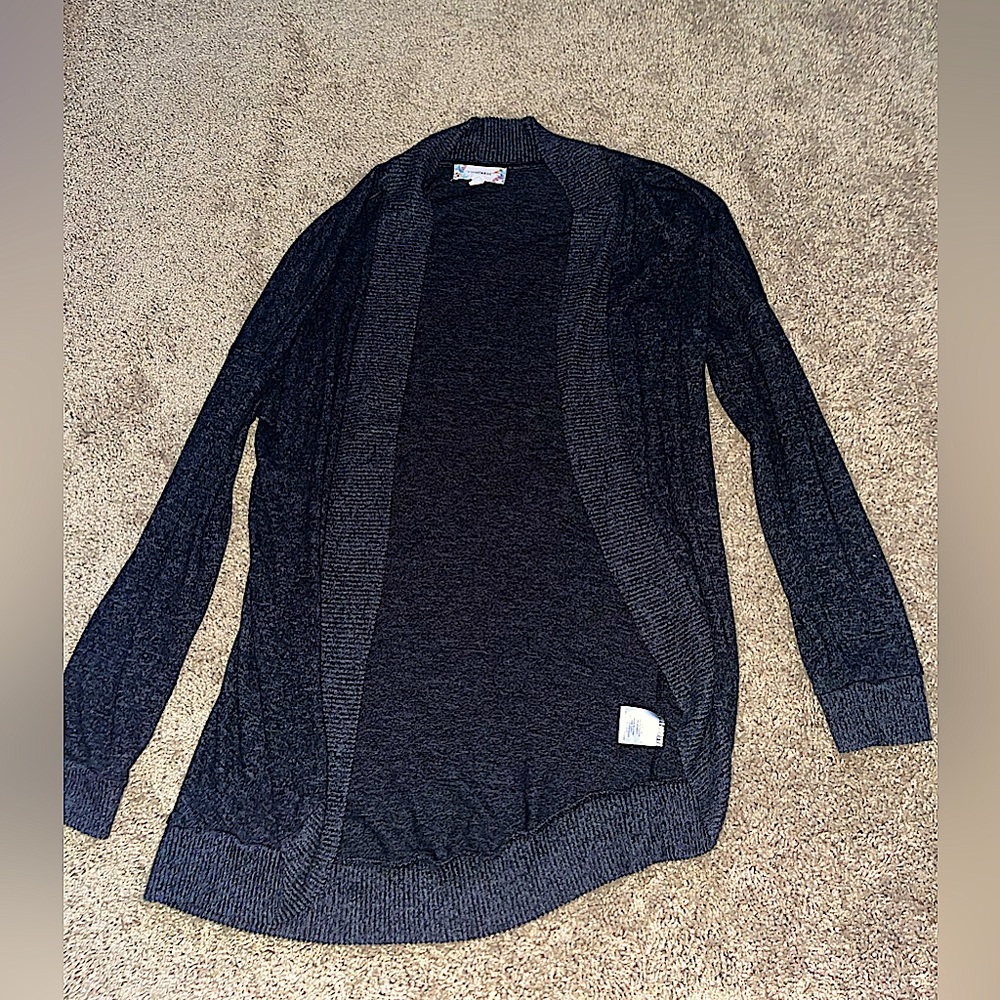 Pink Rose Grey Cardigan